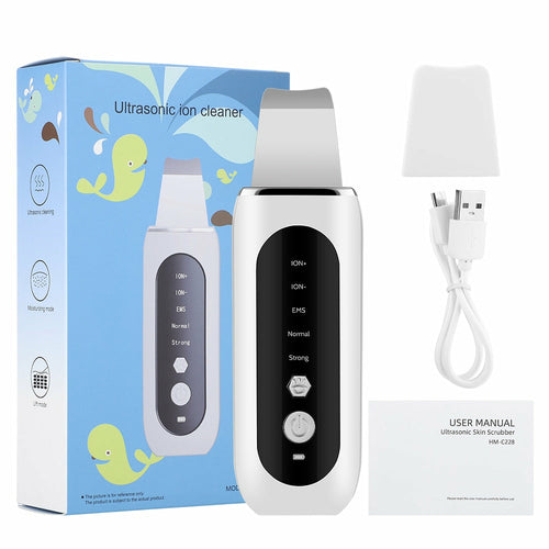 Ultrasonic Skin Scrubber EMS Microcurrent Face Lifting