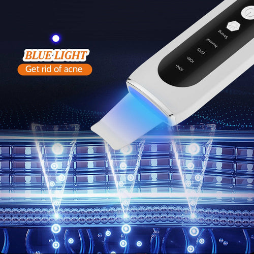 Ultrasonic Skin Scrubber EMS Microcurrent Face Lifting