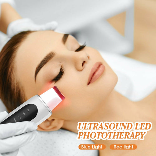 Ultrasonic Skin Scrubber EMS Microcurrent Face Lifting