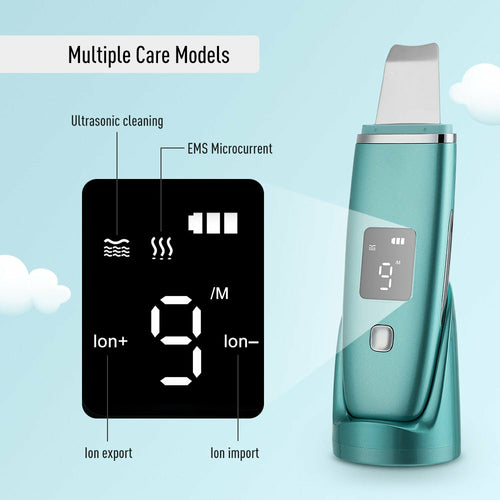 Ultrasonic Skin Scrubber EMS Facial Pore Deep Cleansing