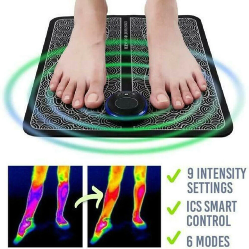Foot Muscle Stimulator Leg Massage Electric EMS Foot Massager Pad